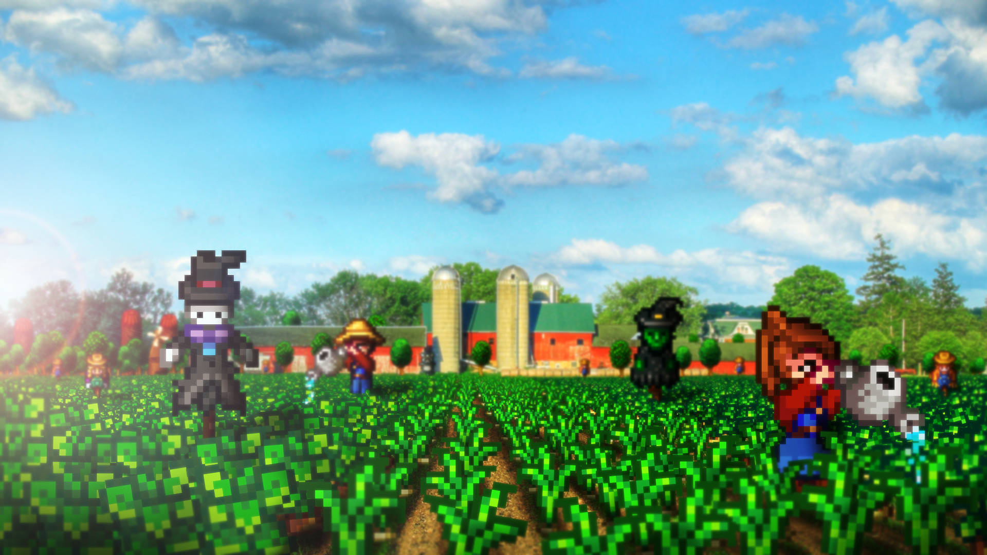 Download free Stardew Valley Pixel Farm Landscape Wallpaper -  MrWallpaper.com