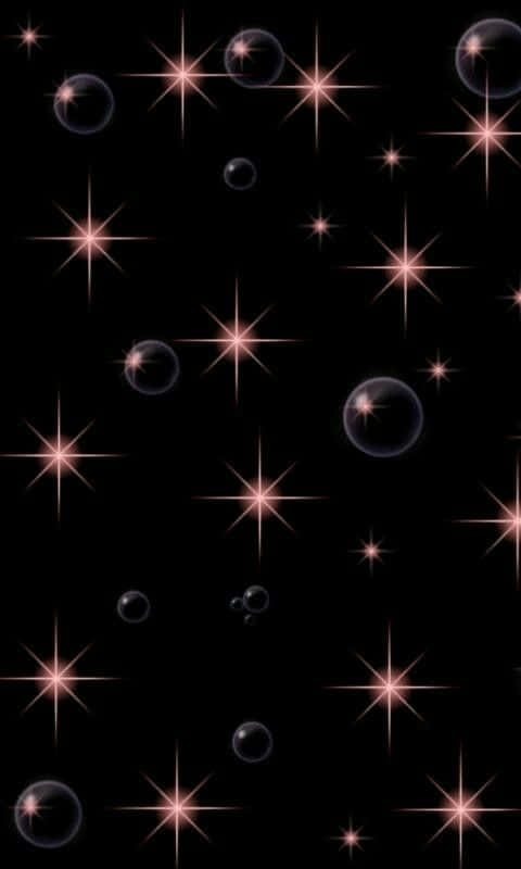 Starry Black Stars Iphone Wallpaper