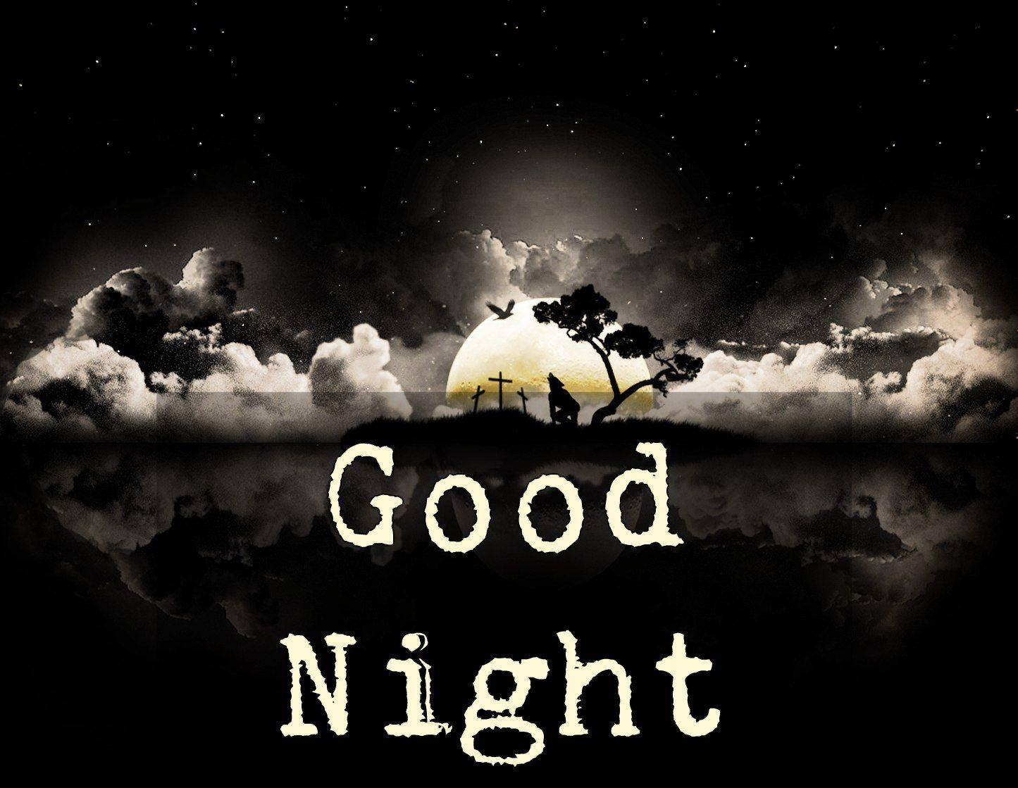 Starry Night Good Night Greeting Wallpaper