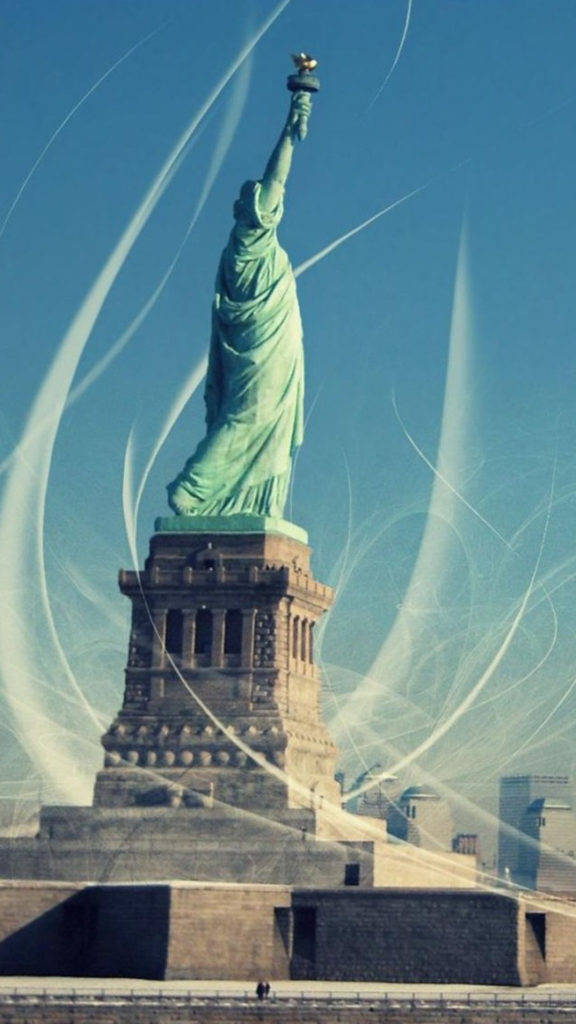 Statue Of Liberty In New York Iphone Wallpaper