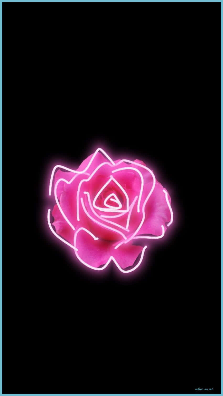 Stay Connected With A Neon Aesthetic Phone Wallpaper