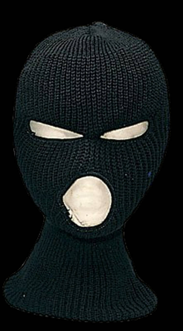 Stay Protected With A Black Ski Mask. Wallpaper