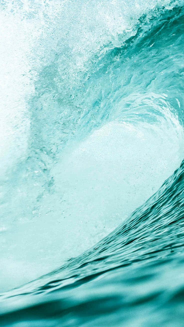 Stay Stylish With A Turquoise Iphone Wallpaper