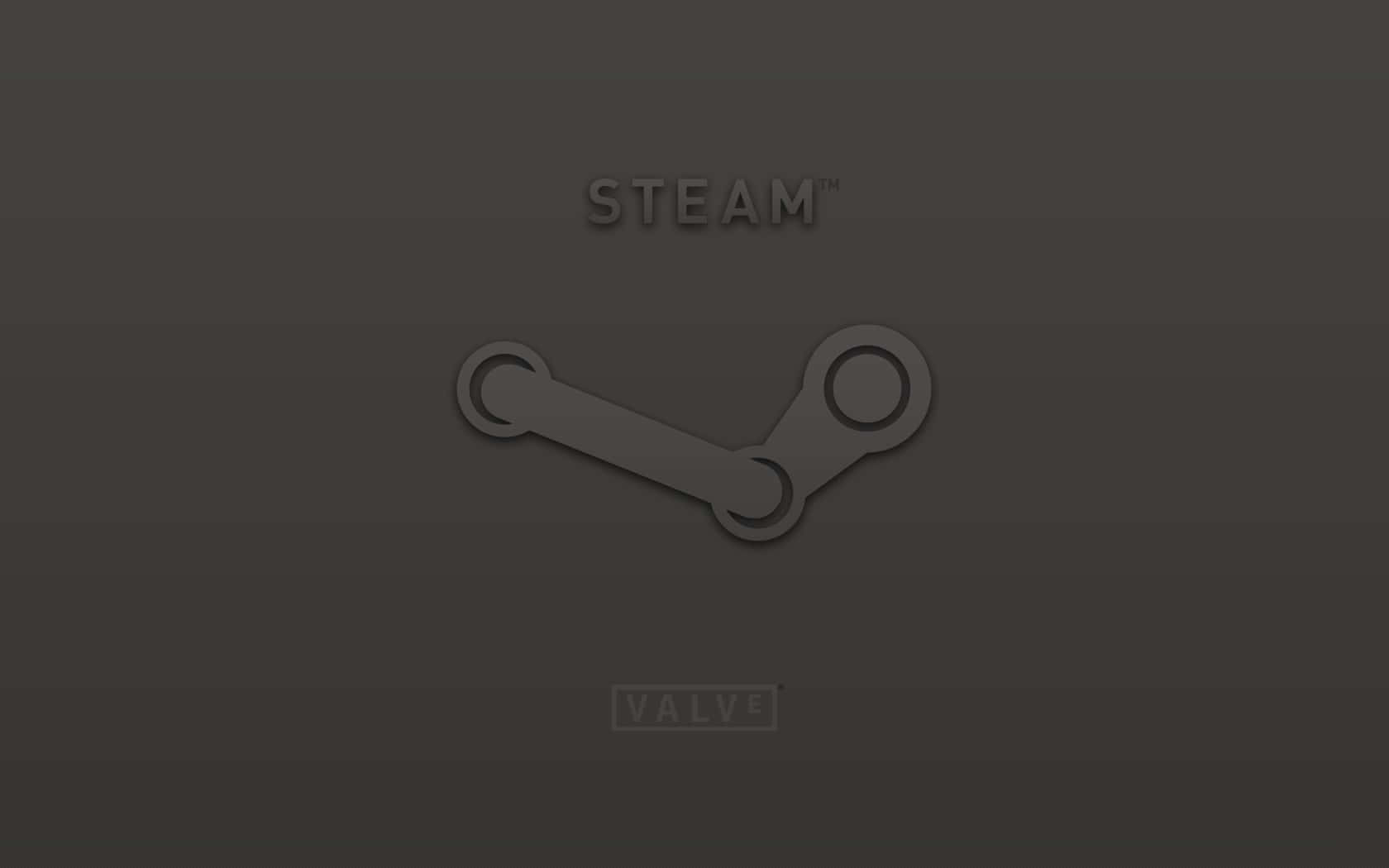 Steam Platform Logo Dark Background Wallpaper