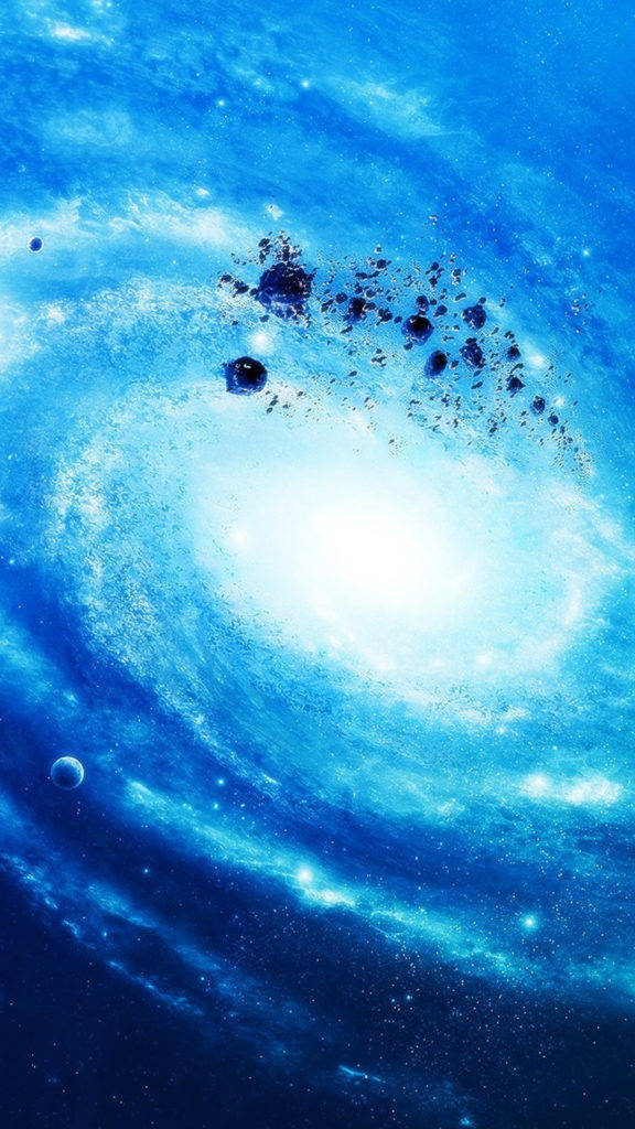 Stellar Debris Galaxy Phone Wallpaper