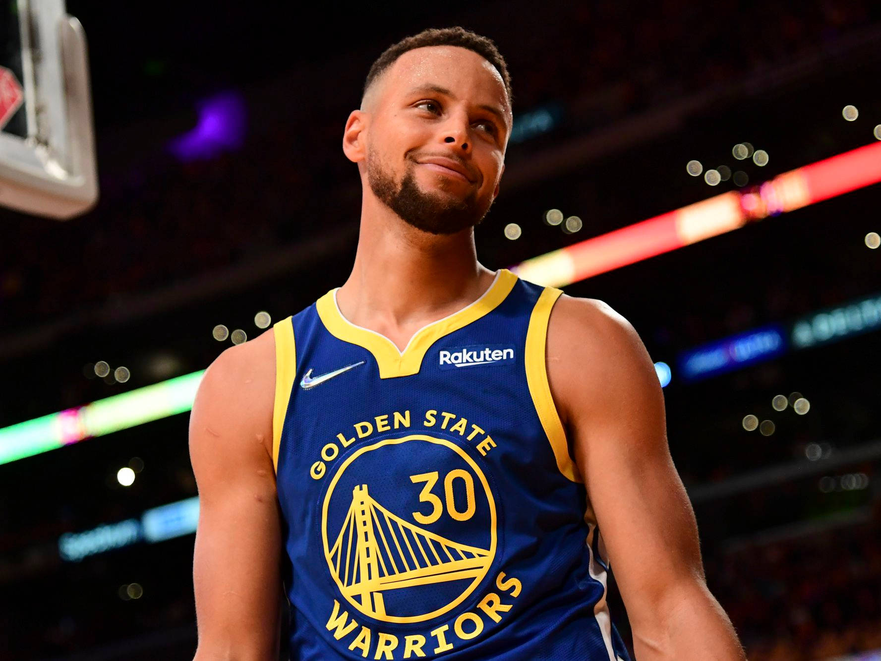 Steph Curry With Subtle Smile Wallpaper
