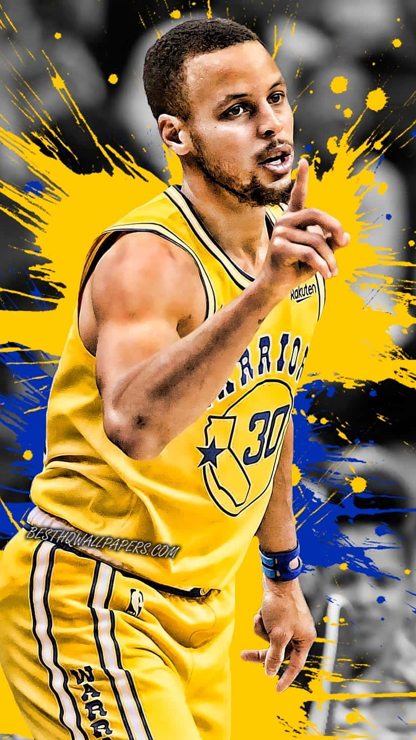 Stephen Curry 4k Paint Splash Wallpaper