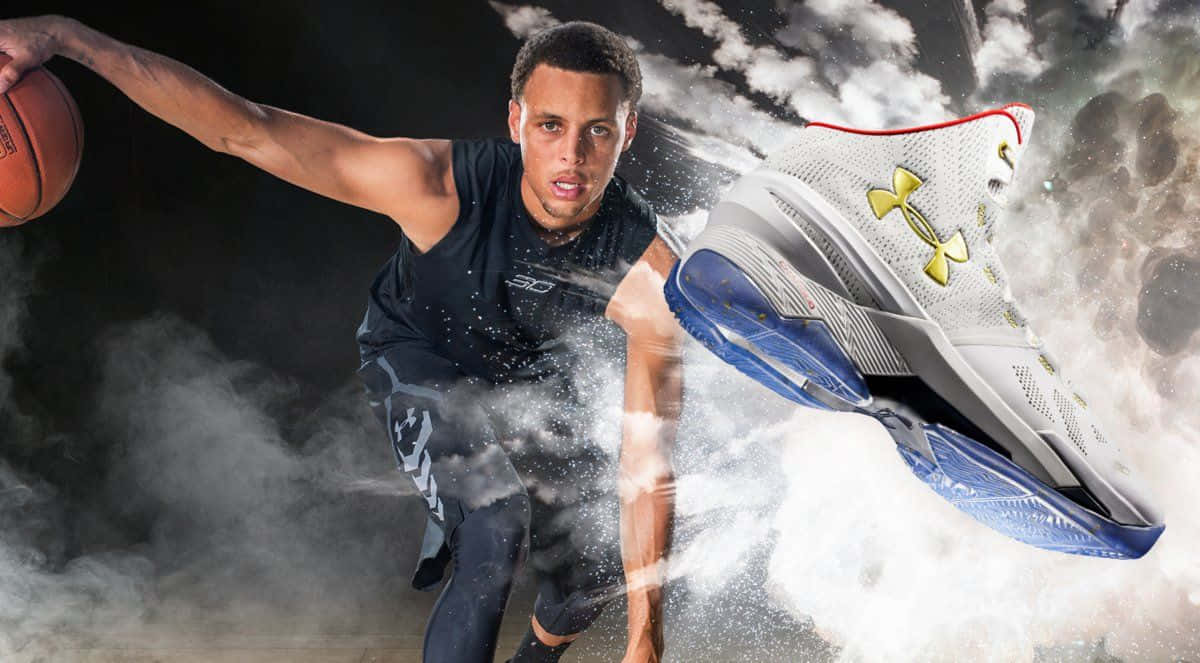 Stephen Curry, Nba All-star, Cool In Action! Wallpaper