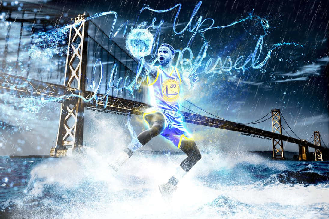 Stephen Curry Takes The Court With Confidence Wallpaper