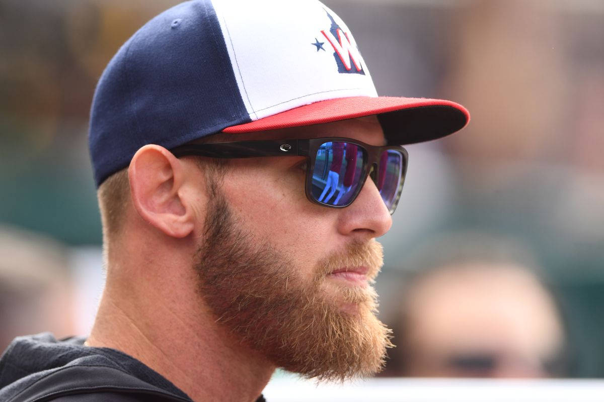 Stephen Strasburg Close-up Shot With A Sunglass Wallpaper