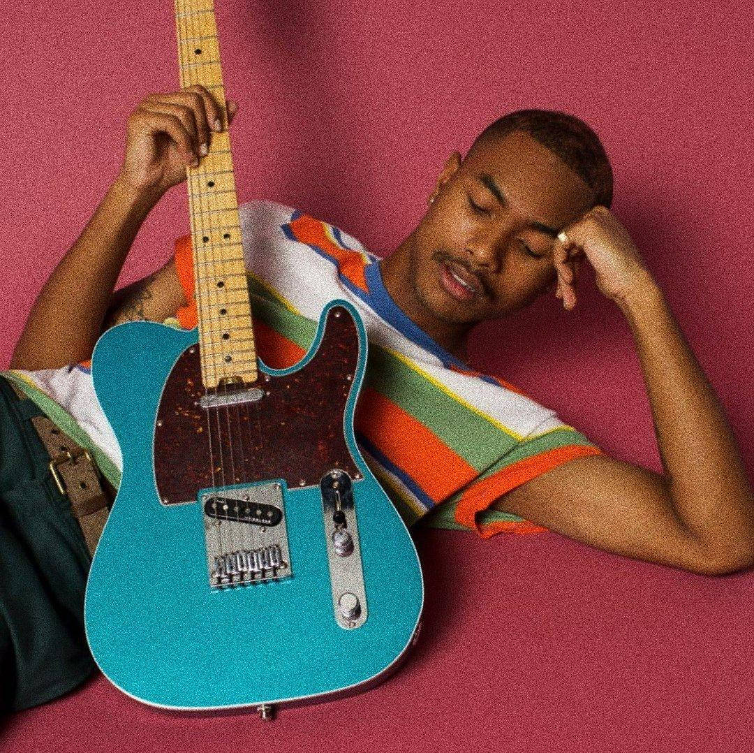 Steve Lacy On Pink Background Wallpaper