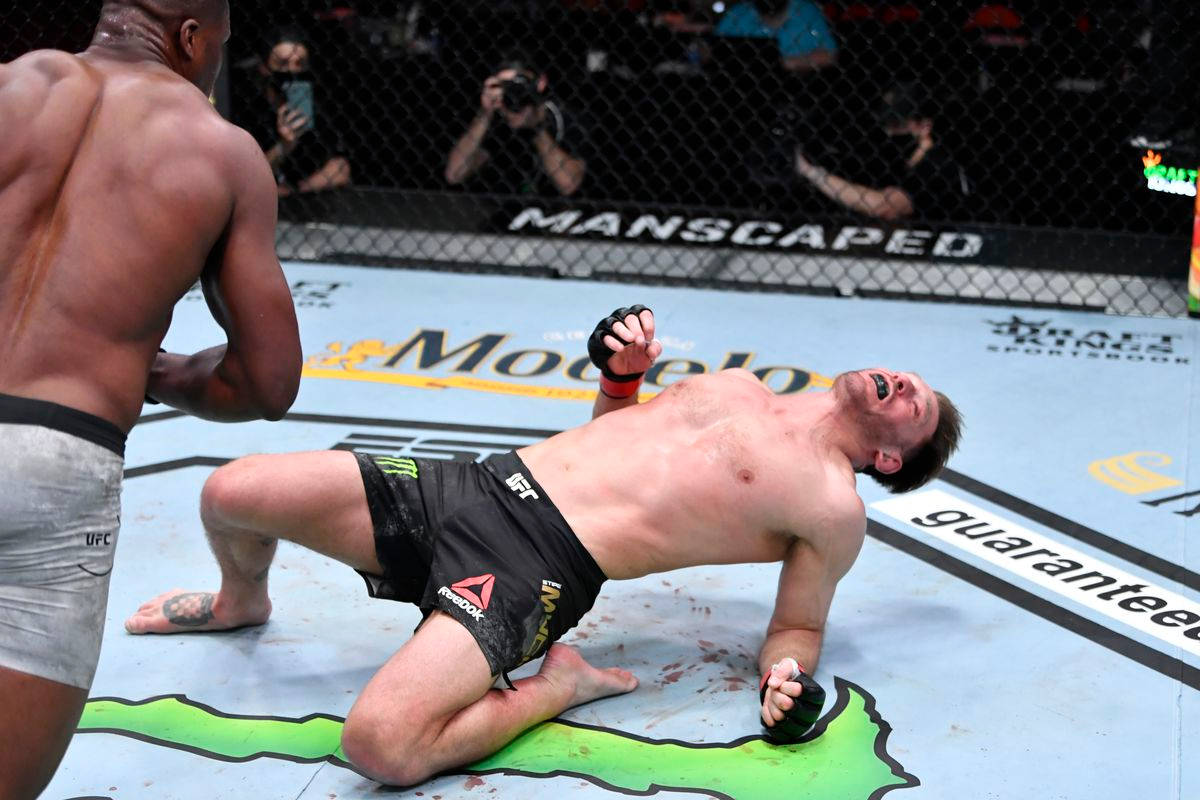 Stipe Miocic Falling Backwards Wallpaper