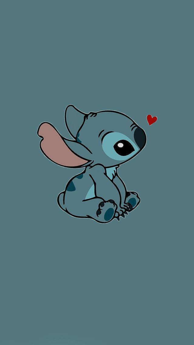 Stitch Blue Aesthetic Cartoon Disney Wallpaper