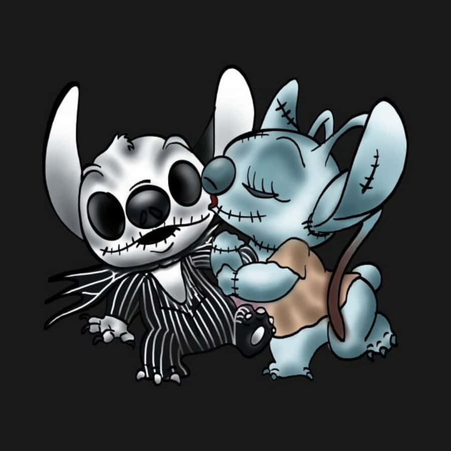 Stitch Halloween Sticker Wallpaper