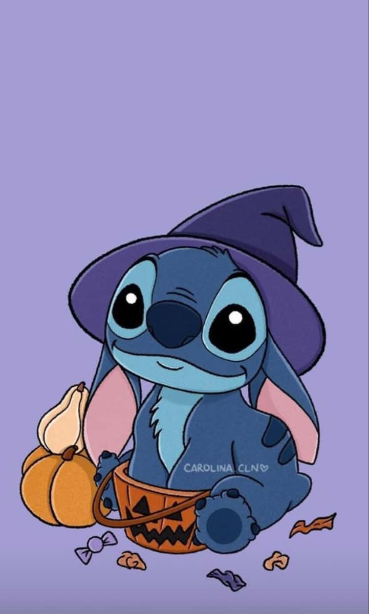 Stitch's Moment Of Sadness Wallpaper