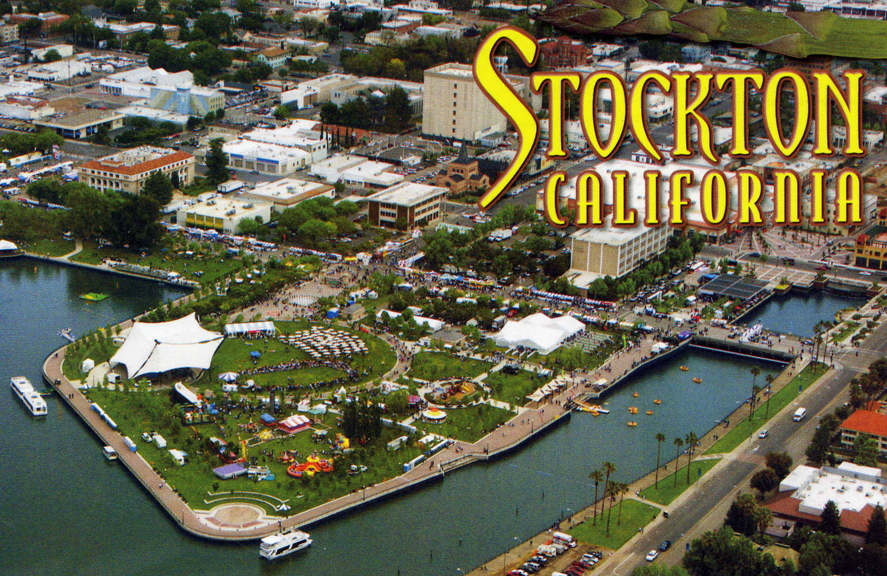 Stockton Bird Eye View Wallpaper