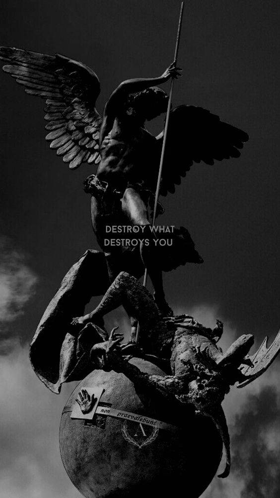 Stoicism Angel Quote Wallpaper