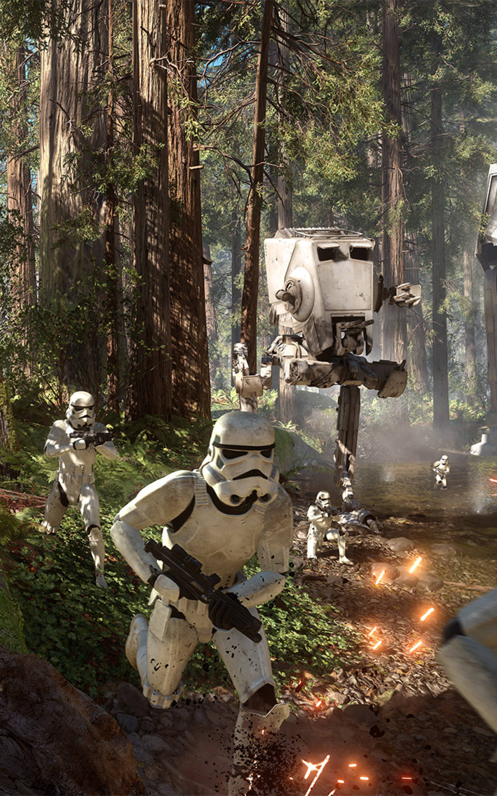 Stormtroopers In Action Star Wars Tablet Wallpaper