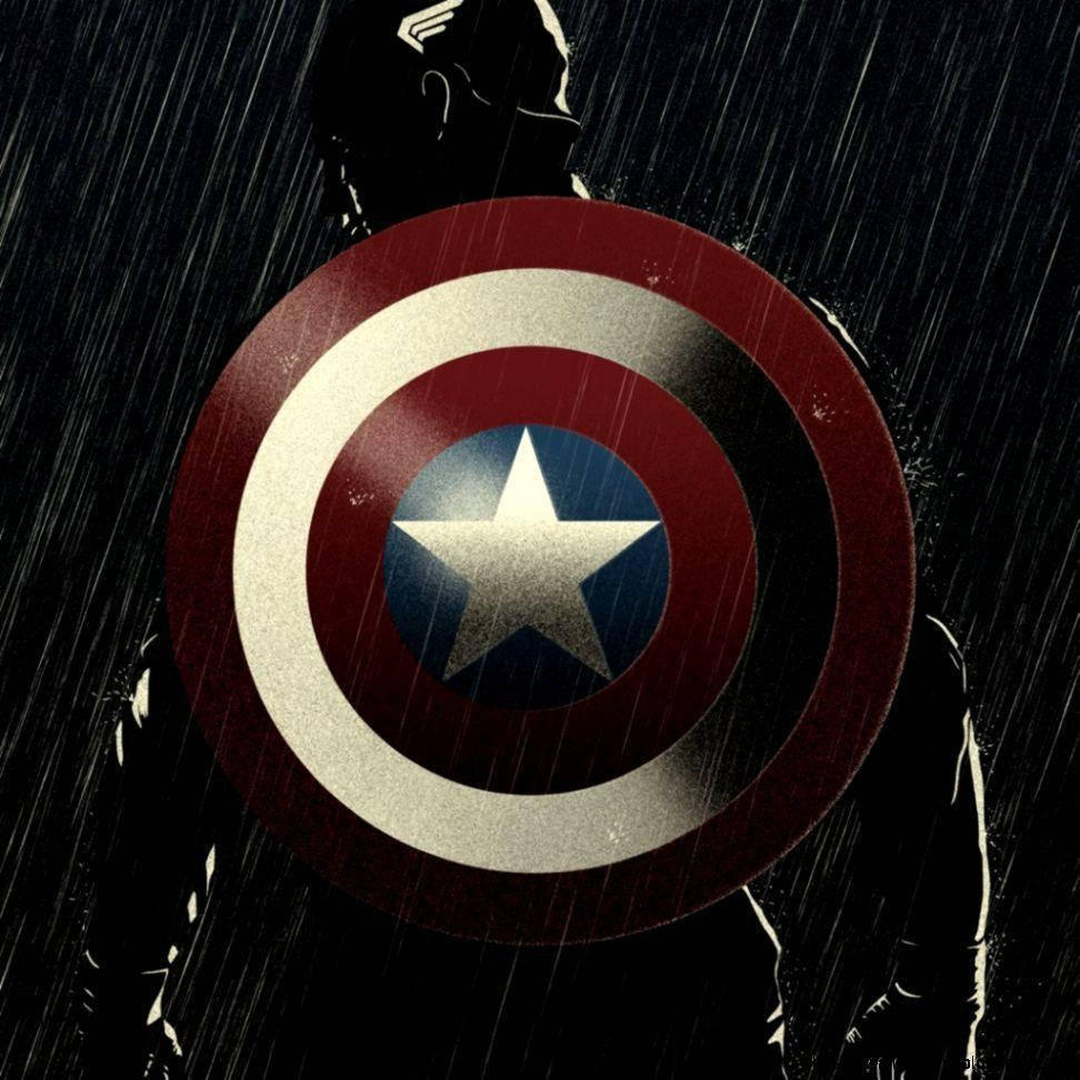 Stormy Captain America Shield Wallpaper