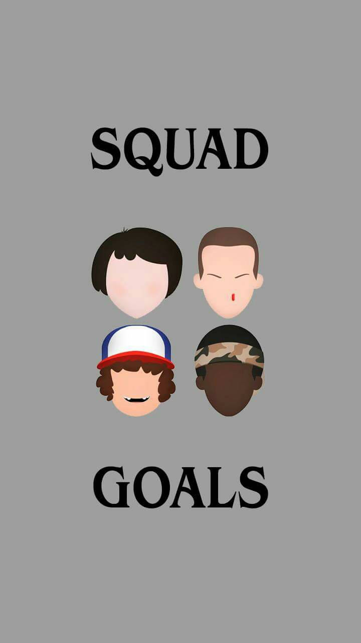 Stranger Things Cute Squad Goals Wallpaper