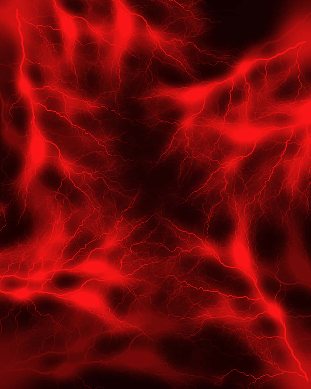 Striking Red Lightning Illuminating The Sky Wallpaper
