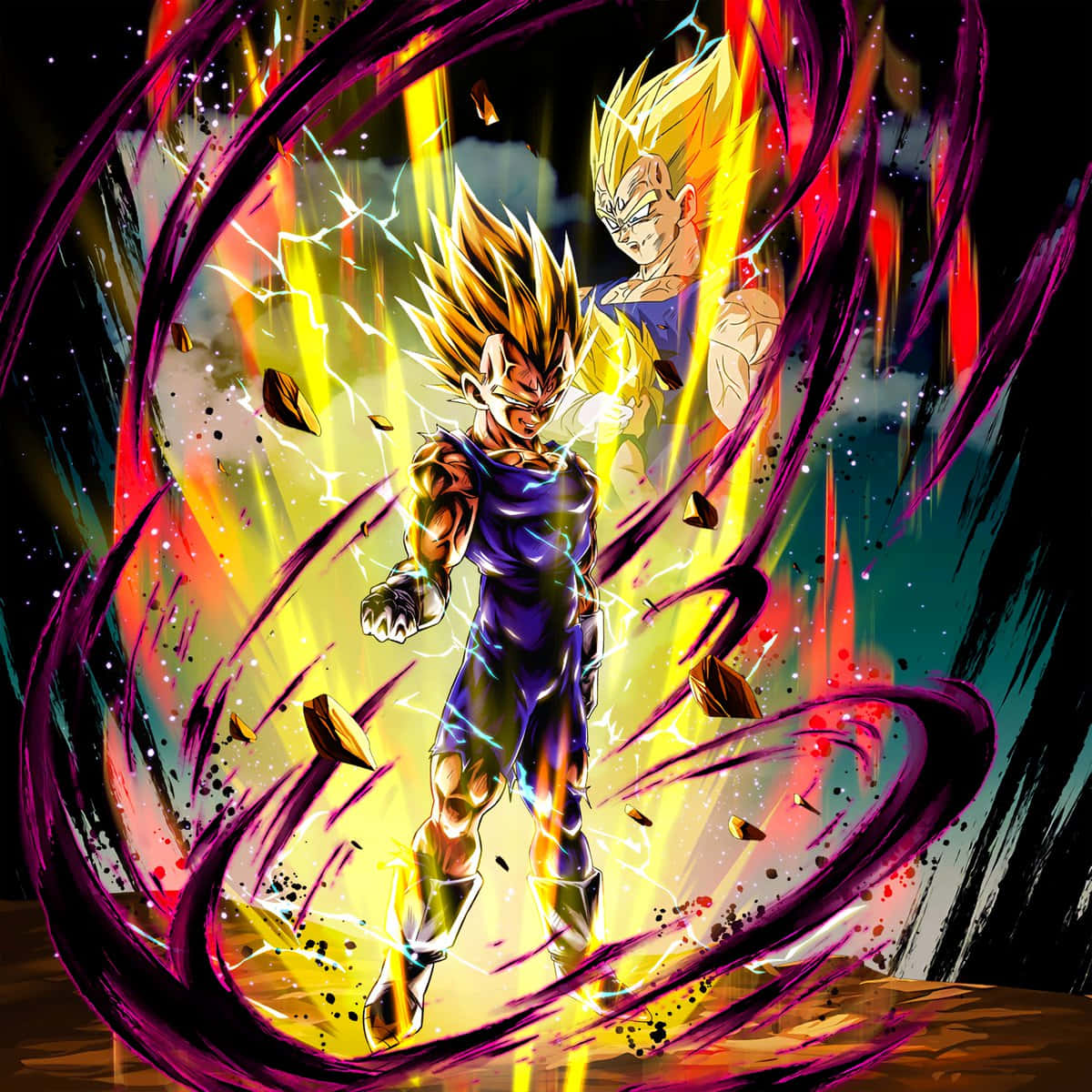 Strong And Fierce, Vegeta Steps Into Battle! Wallpaper