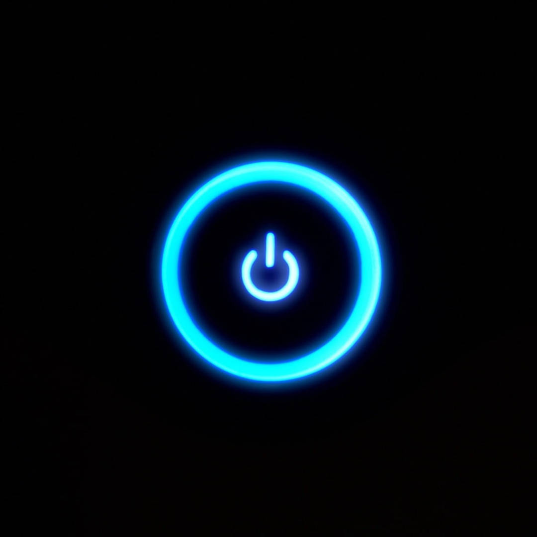 Strong And Vibrant - The Xbox Blue Power Button Wallpaper