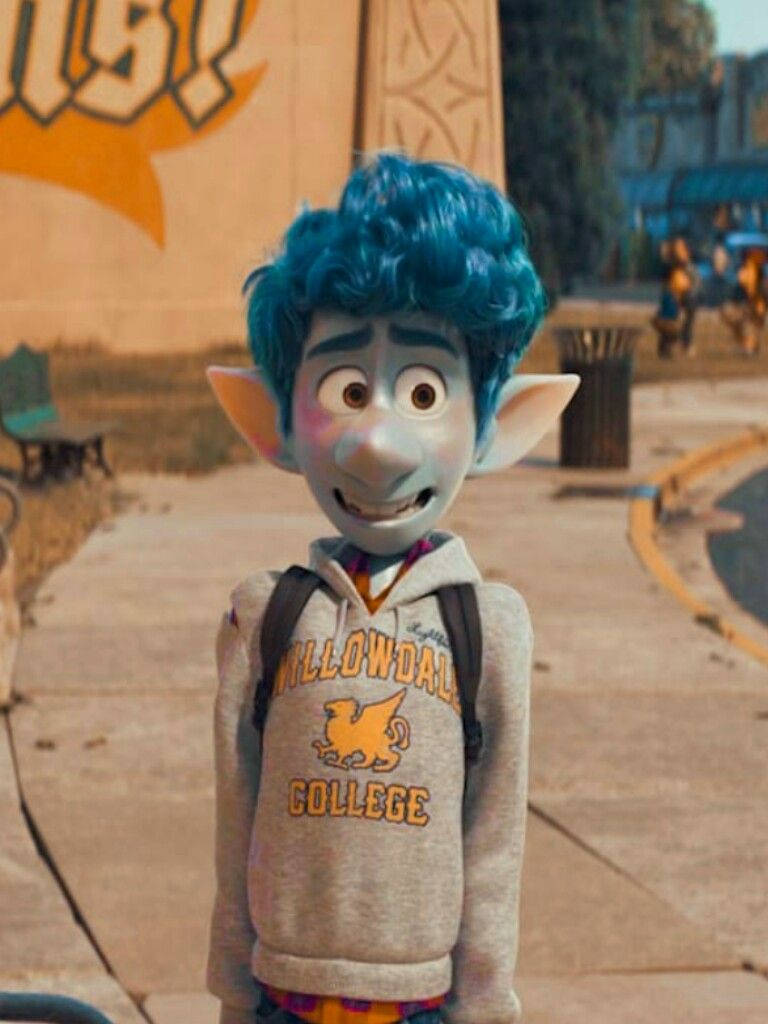 Student Life - Ian Lightfoot In College Hoodie Jacket In Pixar's Onward' Wallpaper