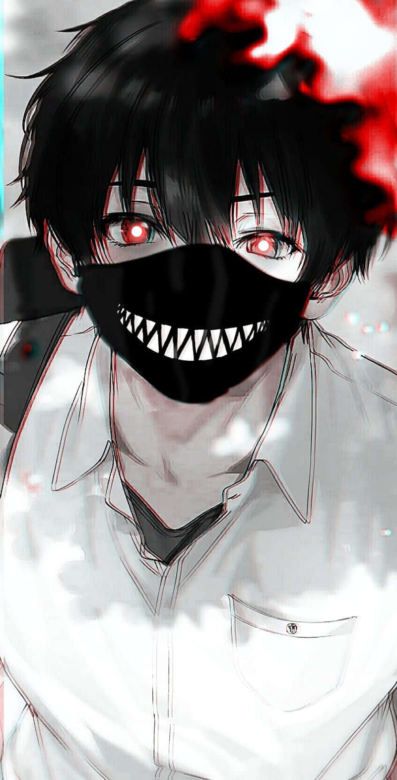 Student With Trash Gang Mask Wallpaper