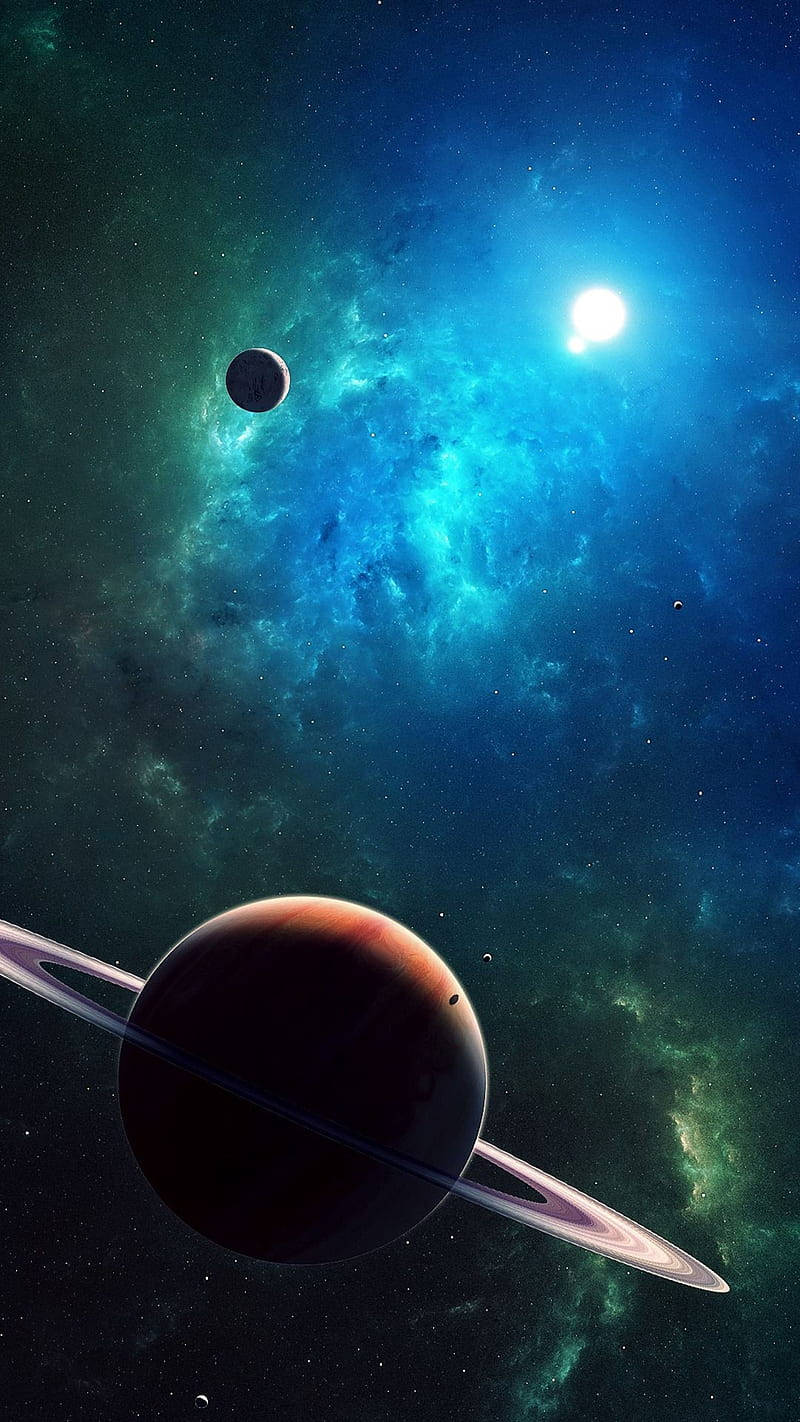 Stunning High Definition Visualization Of The Solar System Wallpaper