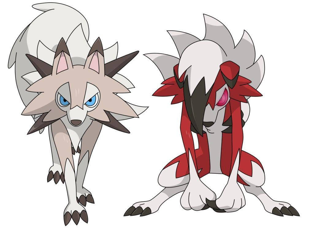 Stunning Lycanroc Pose In High Quality Wallpaper