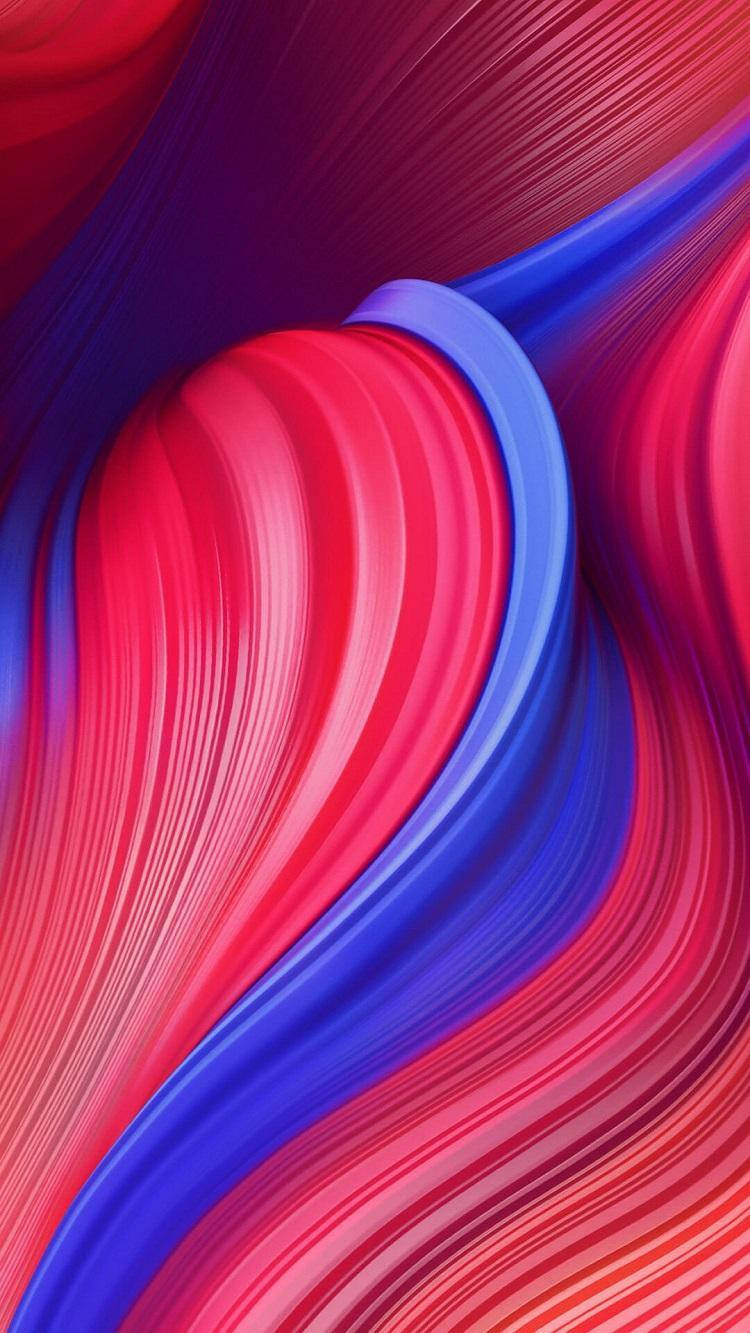 Stunning Redmi 9 In Vibrant Pink And Blue Streaks. Wallpaper