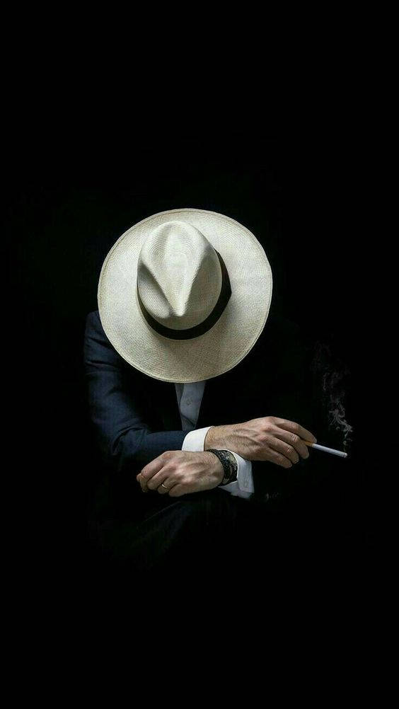 Stylish Bad Boy With White Hat Wallpaper