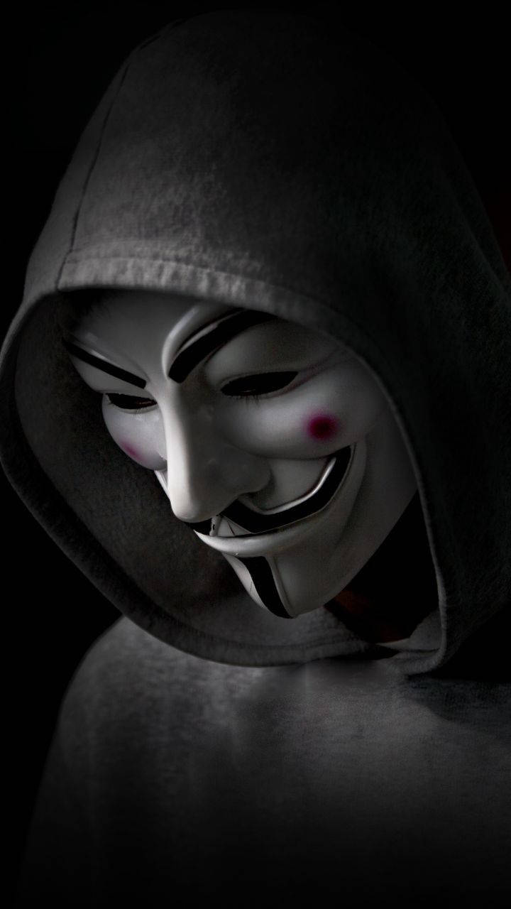 Stylish Black Guy Fawkes Wallpaper