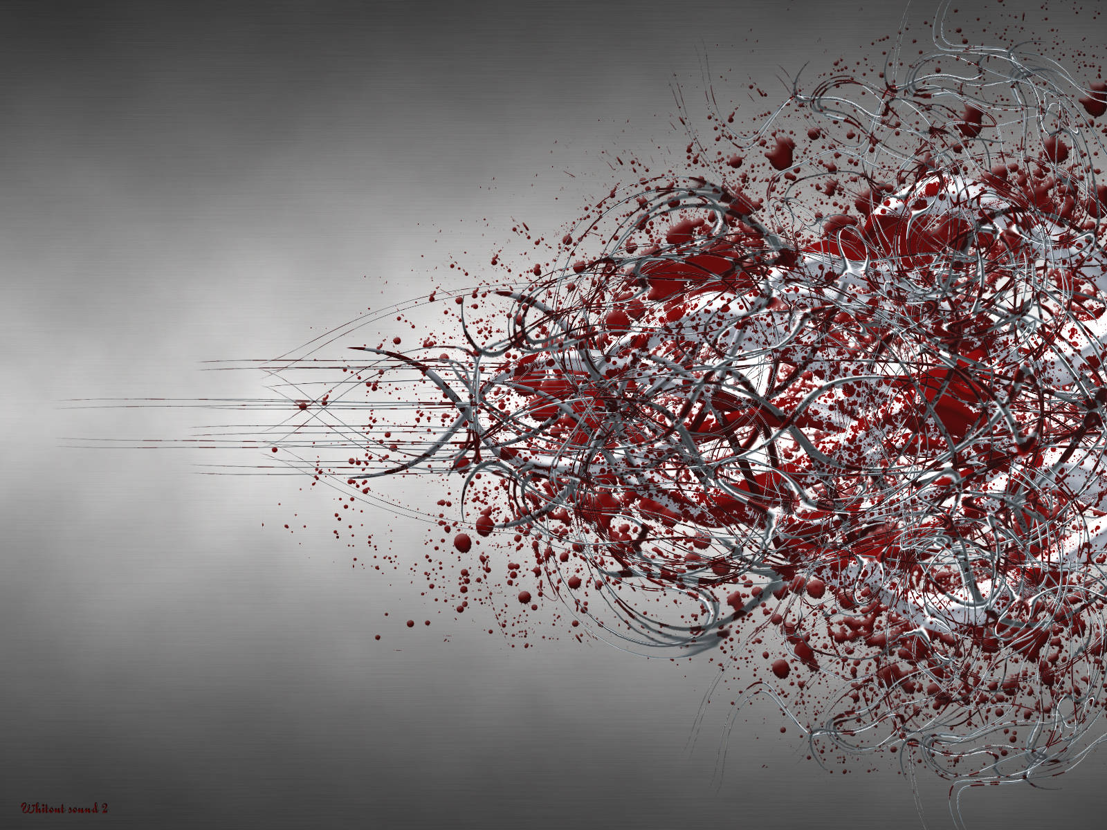 Stylish Blood And Steel Background Wallpaper