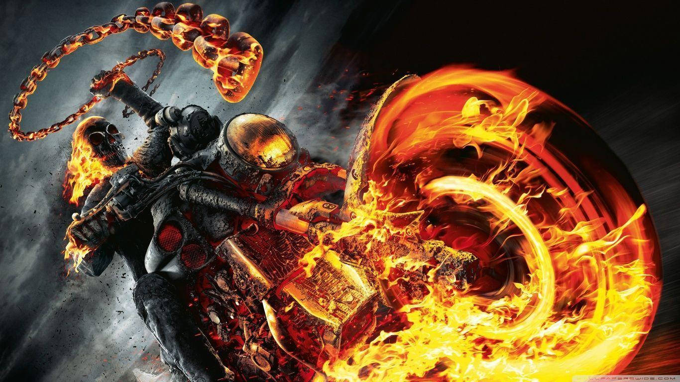Stylish Ghost Rider Art Wallpaper