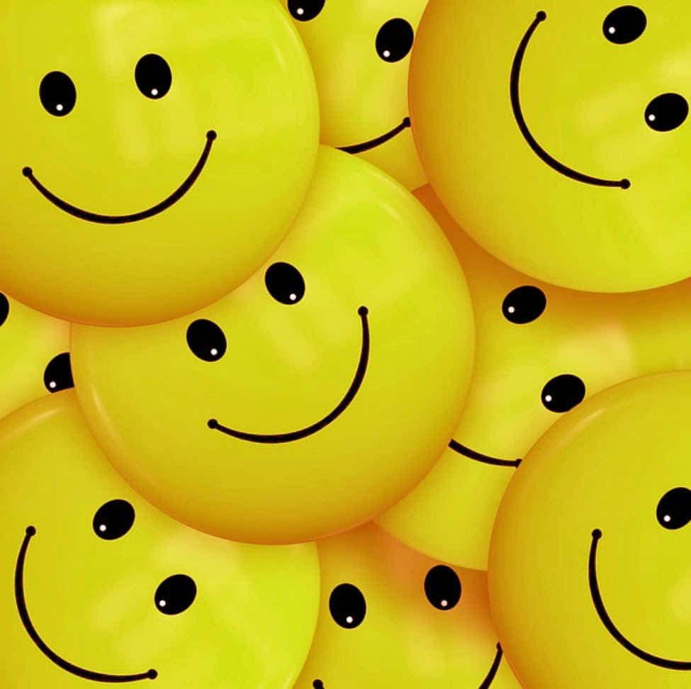 Stylish Happy Smile Face Wallpaper