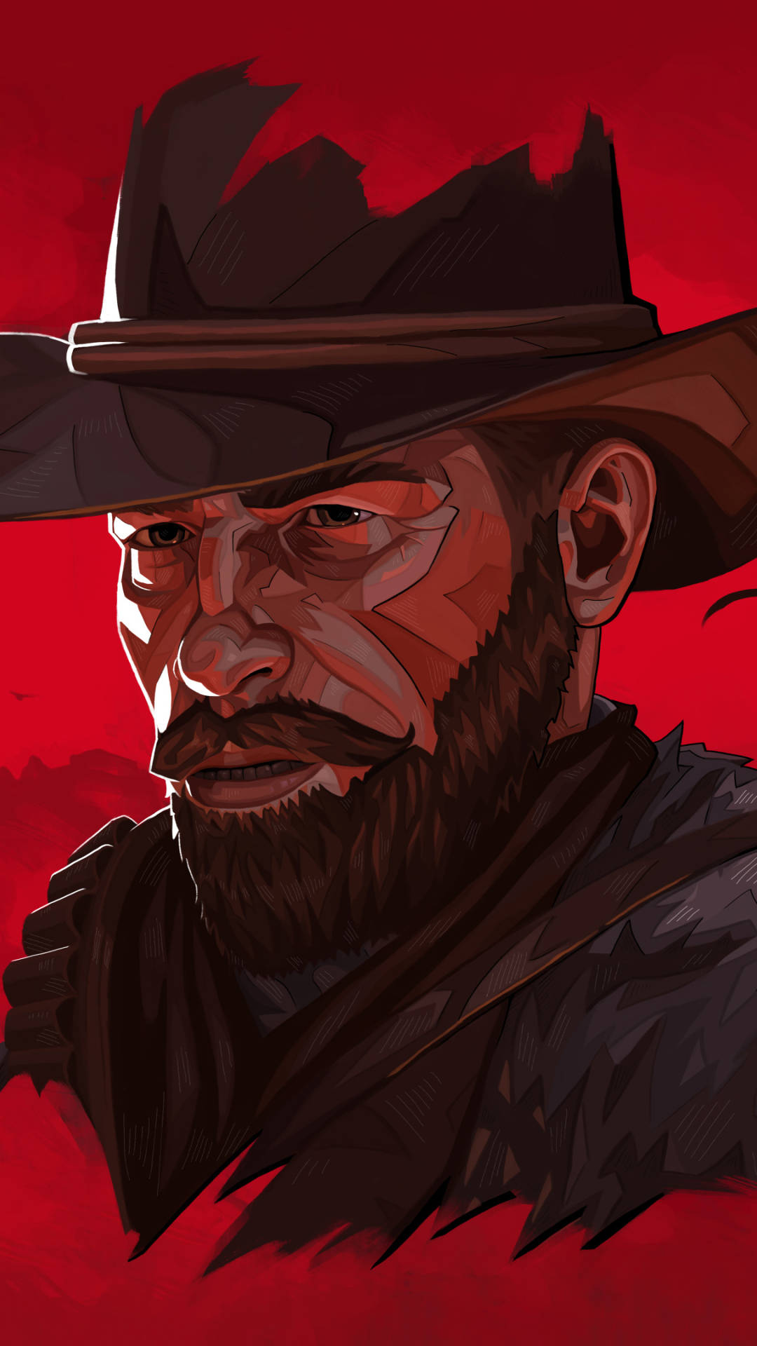 Stylistic Red Dead Iphone Arthur Wallpaper