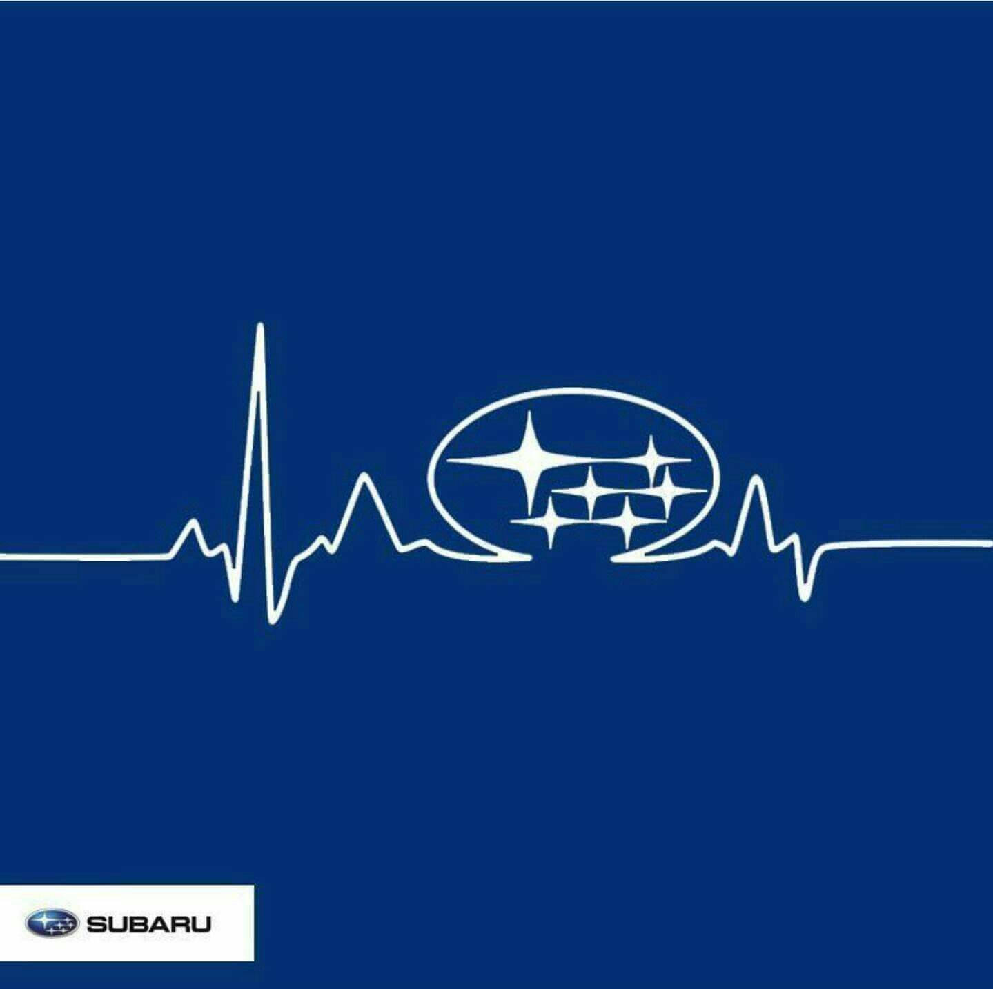 Subaru Logo Heartbeat Style Wallpaper