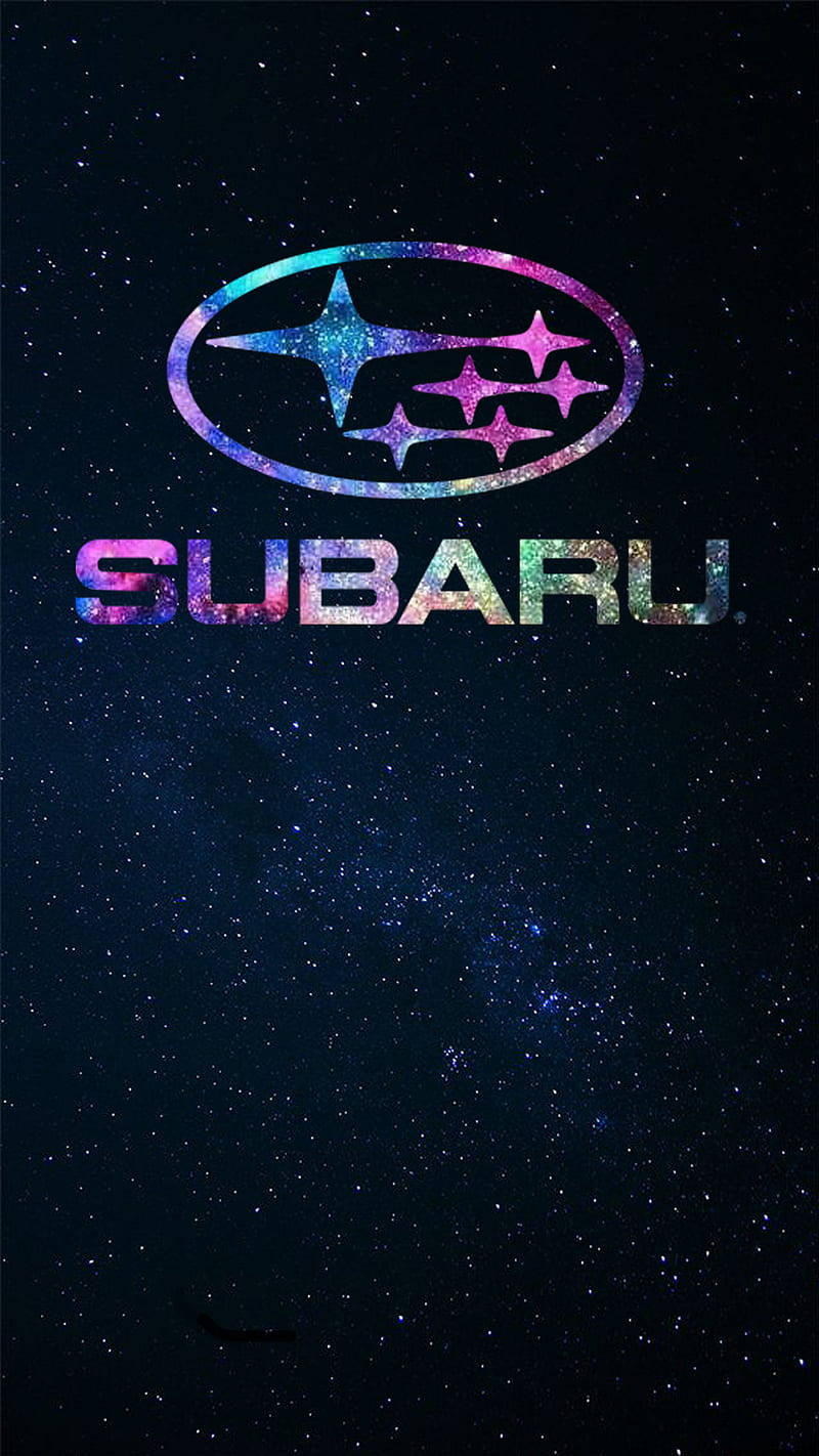 Subaru Logo In Starry Skies Wallpaper