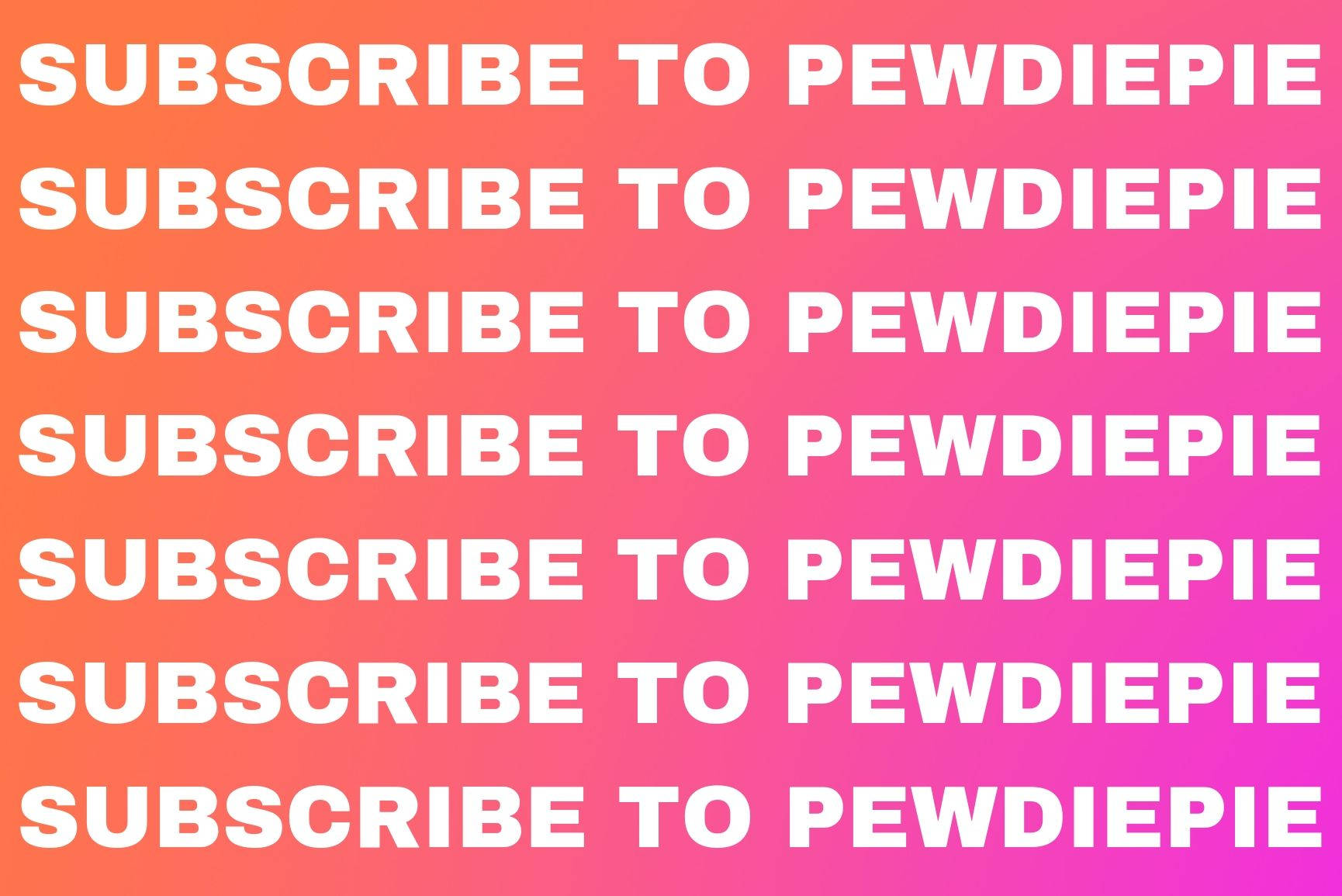 Subscribe To Pewdiepie Pattern Wallpaper
