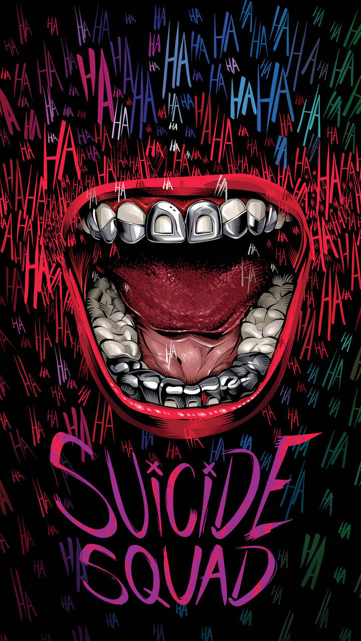 Suicide Squad Joker Mouth Wallpaper