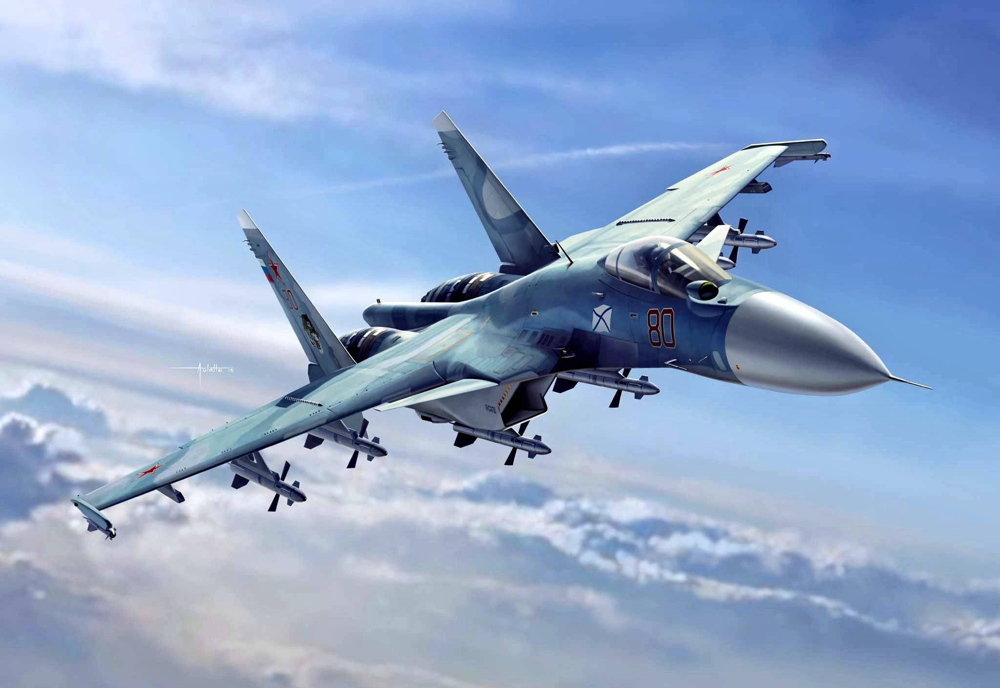 Sukhoi Su-27 Fighter Jet Wallpaper