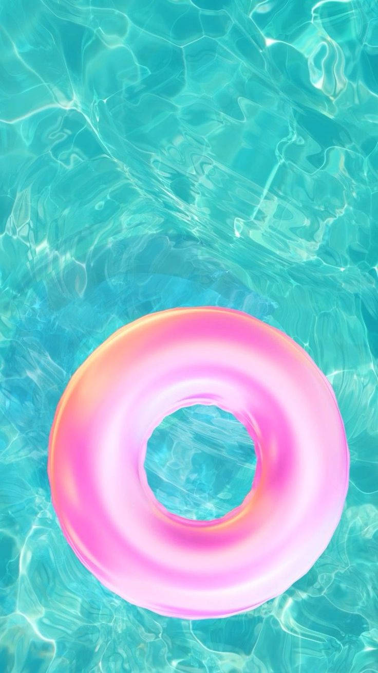 Summer Iphone Pink Inflatable Wallpaper