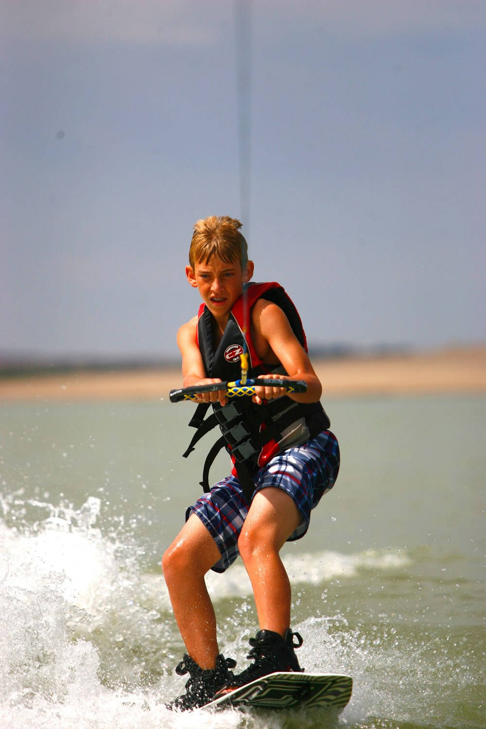 Summer Water Activity Beach Wakeboarding Wallpaper