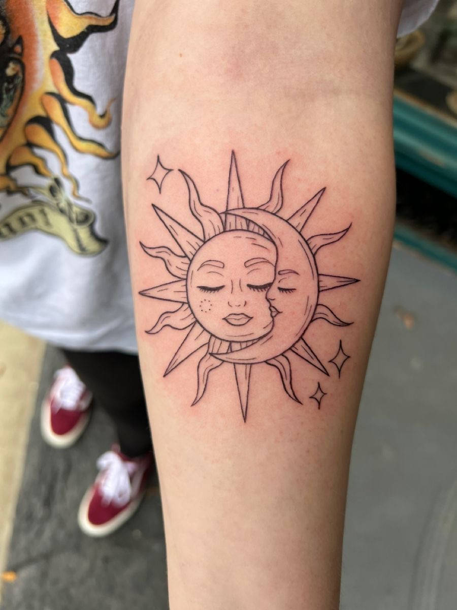 Sun And Moon Tattoo Wallpaper