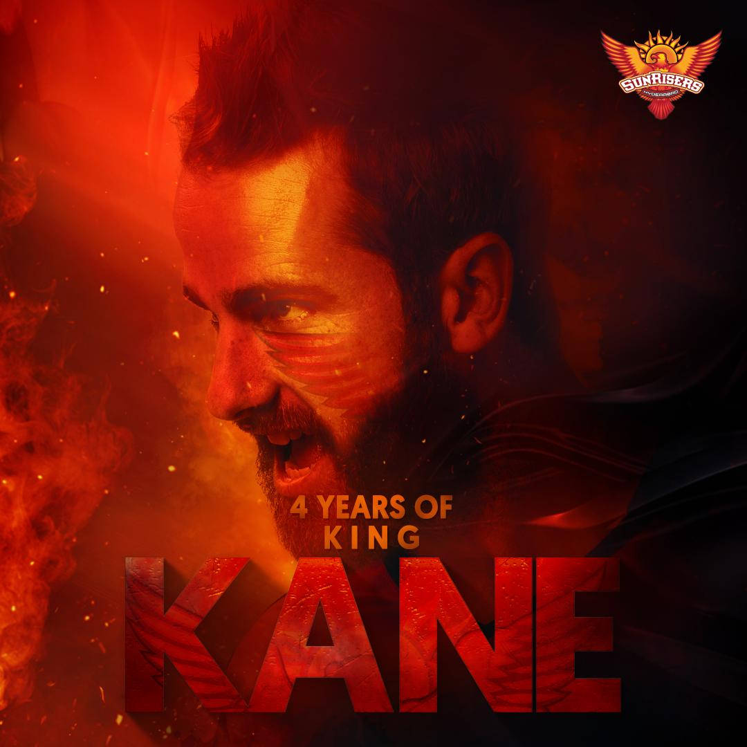 Sunrisers Hyderabad Kane Red Poster Wallpaper