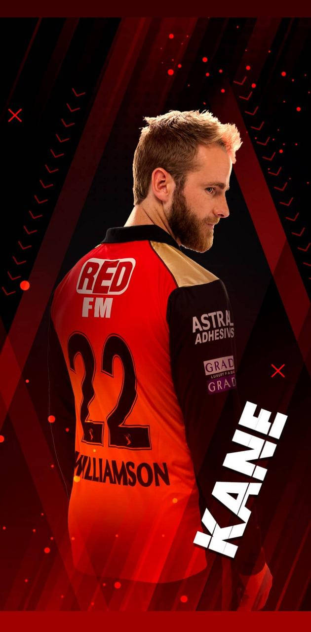 Sunrisers Hyderabad Kane Wearing Red Jersey Wallpaper