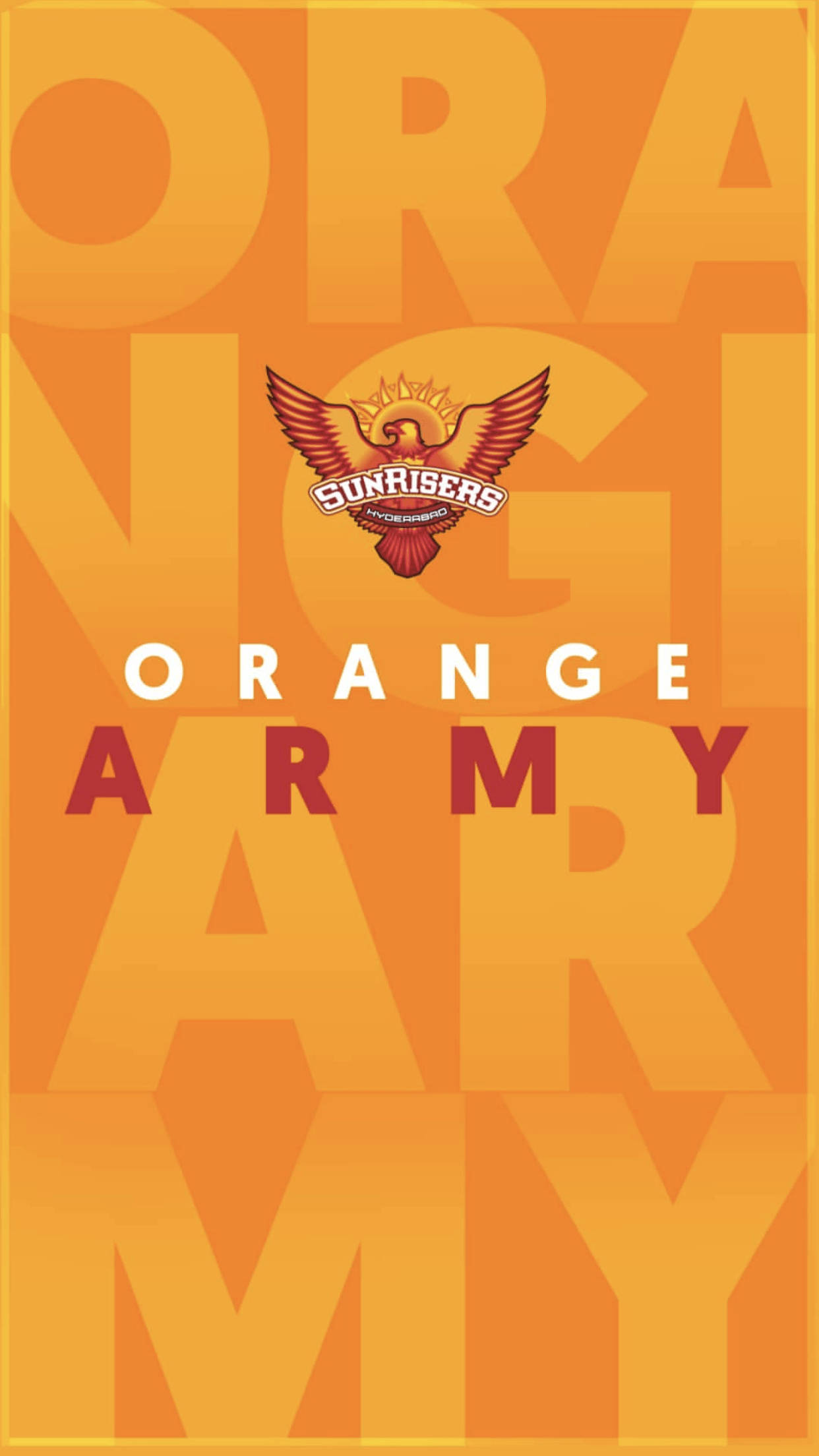 Download Sunrisers Hyderabad Orange Army Logo Wallpaper | Wallpapers.com