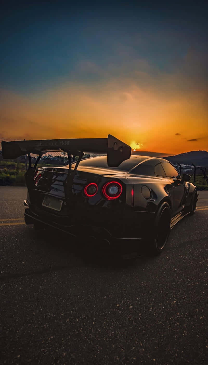 Sunset Gtr Iphone Wallpaper